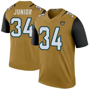 Men's Gregory Junior Jacksonville Jaguars Nike Legend Color Rush Bold Jersey - Gold